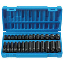 Grey Pneumatic 9728M 1/4" Dr. 28 pc. Std. & Deep Length Metric Master Set - Pelican Power Tool