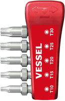 VESSEL TOOL U.S.A INC IBMG30K002 Impact Ball Torsion Bits Assort X30 5Pc (Mg Holder - Pelican Power Tool