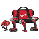 Milwaukee 2691-23 M18 Cordless Lith-Ion 3-Tool Combo Kit - Pelican Power Tool