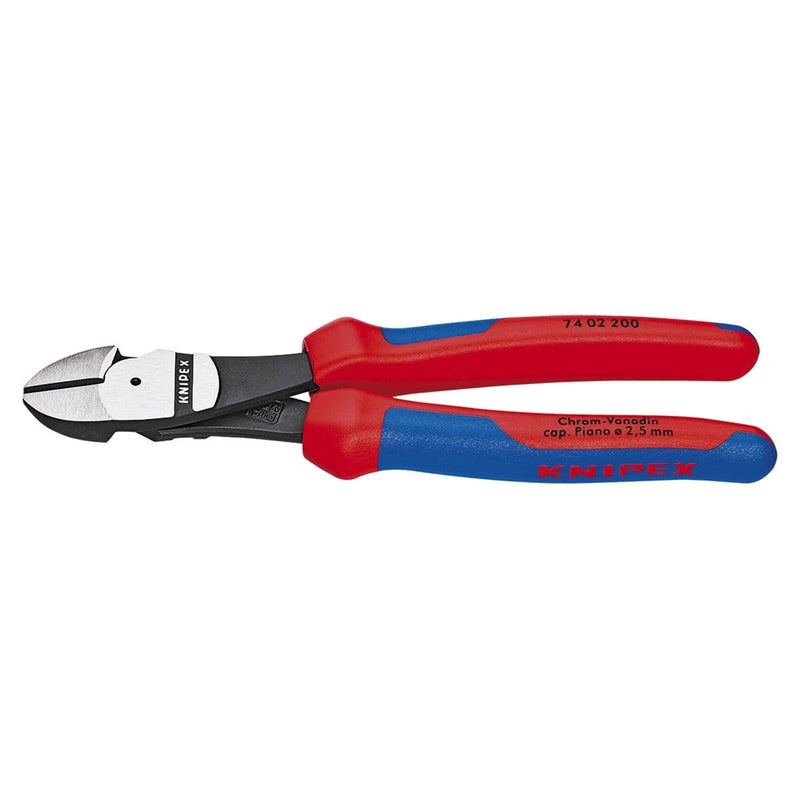 Knipex 74 02 200 8" High Leverage Diagonal Cutters-Comfort Grip - Pelican Power Tool