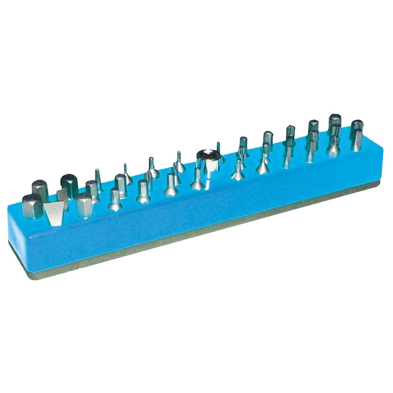 Mechanics Time Saver 580 Bit Hol 1/4 Mag Blue Neon 37 Hole - Pelican Power Tool