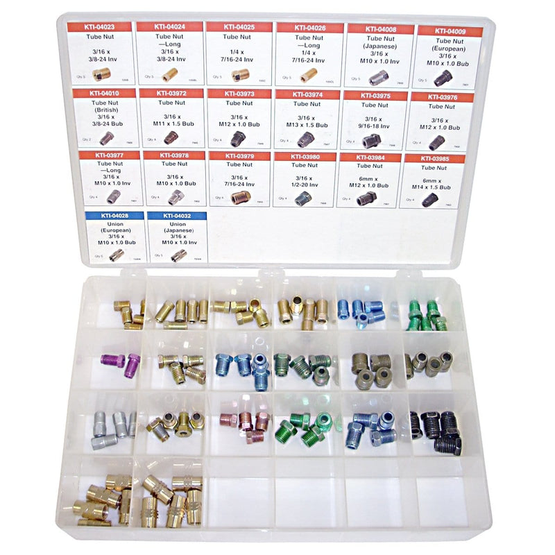 K Tool International KTI-00048 86-Piece Master Brake Fittings Assortment - Pelican Power Tool