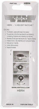 Vim Products HBR4 Close Quarters Bit Ratchet With Handle - Pelican Power Tool