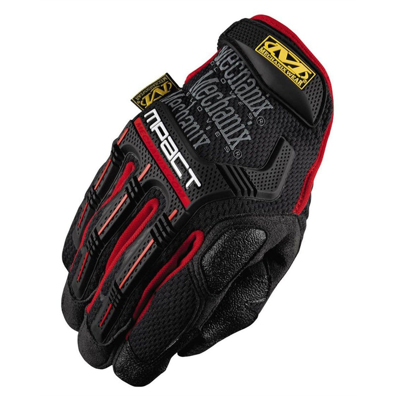 Mechanix Wear MPT-52-009 Med Mpact Glove D30 Hi Imp Blk/Red - Pelican Power Tool