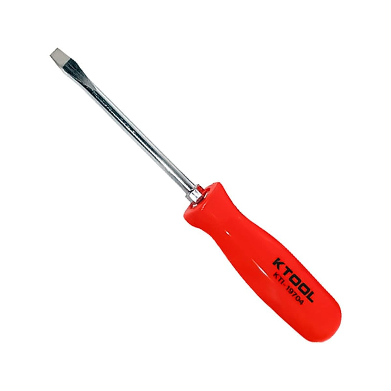 K Tool International KTI-19704 4 In. Slotted Screwdriver With Orange Handle (Ea) - Pelican Power Tool