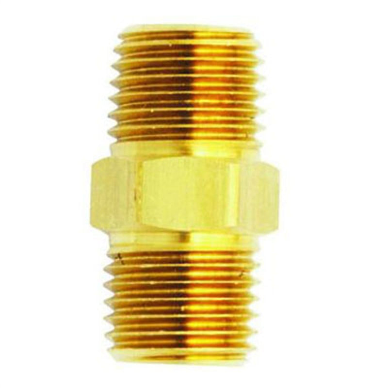 Milton Industries 646-1 M. Hex Nipple, 1/4" X 3/8" - Pelican Power Tool