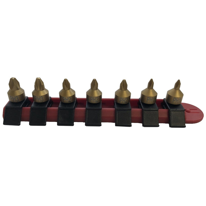 CTA Manufacturing 9770 7 Pc. Stubby Phillips Bit Set - Pelican Power Tool