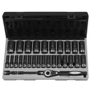 Grey Pneumatic 82629MD 1/2" Dr. 29pc Metric Deep Duo-Socket Set - 6 Pt. - Pelican Power Tool