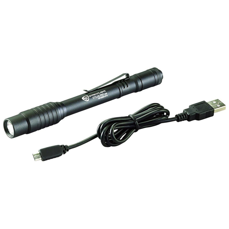 Streamlight 66134 Stylus Pro With Usb Cord - Black - Pelican Power Tool