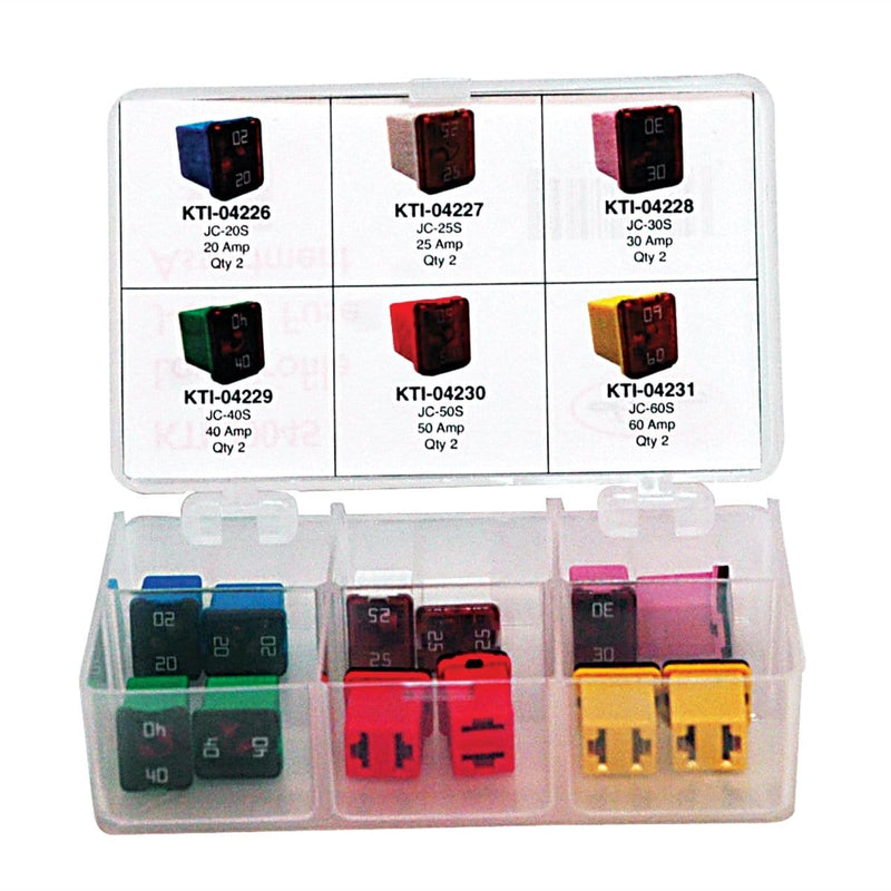 K Tool International KTI-00045 Low Profile Jcase Fuse Assortment - Pelican Power Tool