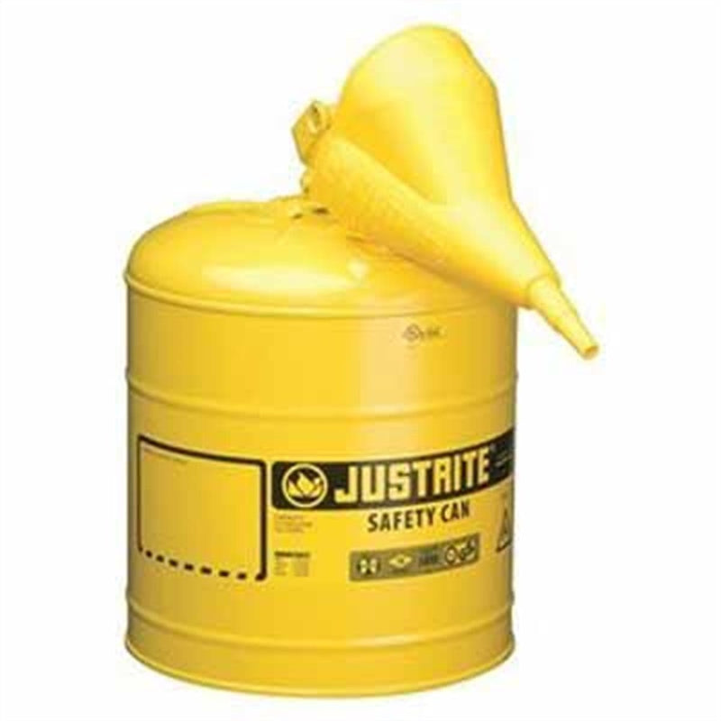 Justrite Mfg. Co. 7150210 5G/19L Safety Can Yellow - Pelican Power Tool