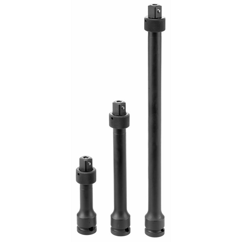 Grey Pneumatic 2203QL 3 Piece 1/2" Drive Impact Locking Extension Set - Pelican Power Tool