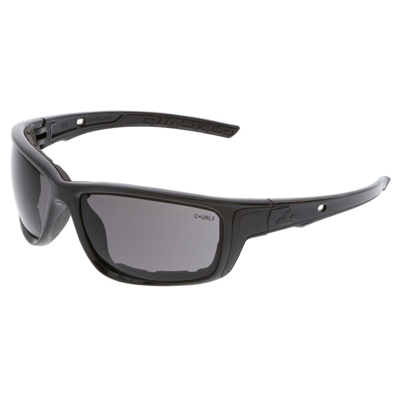 MCR Safety SR512AF Black Foam Lined Safety Glasses Gray Uv-Af Anti-Fo - Pelican Power Tool