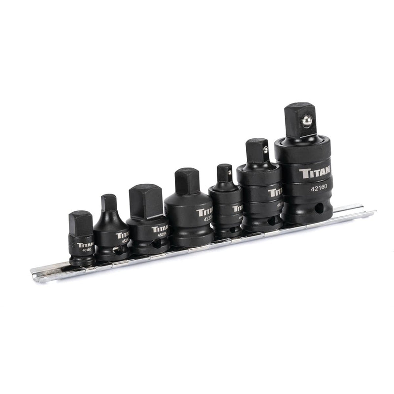 Titan 40167 7 Pc. Impact Adapter And U-Joint Set - Pelican Power Tool