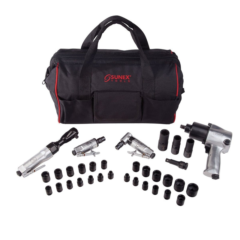 Sunex SX231PBAGPR3 4-Piece Air Tool Kit W/ Impact Socket - Pelican Power Tool