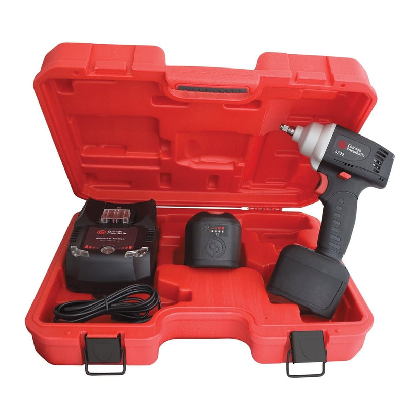 Chicago Pneumatic CP8738L 3/8" 12V Cordless Impact Kit - 2 Li-Ion Batt & Chg - Pelican Power Tool