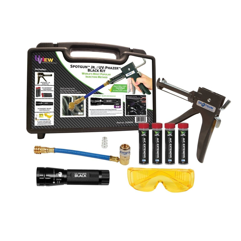 UVIEW 332005A Spotgun Jr. Uv Phazer Black (Aaa) Kit W/Extendye - Pelican Power Tool