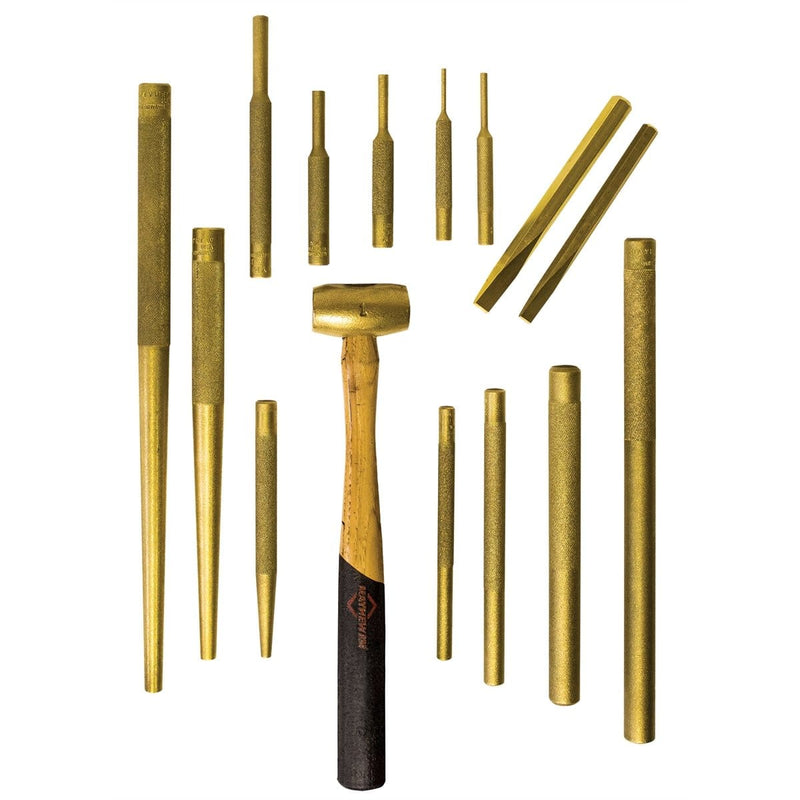 Mayhew 61369 15-Pc Brass Kit Assortment - Pelican Power Tool