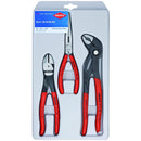 Knipex 002008S2 Plier Set 3Pc Long Nose,Diag Cutt,Cobra - Pelican Power Tool