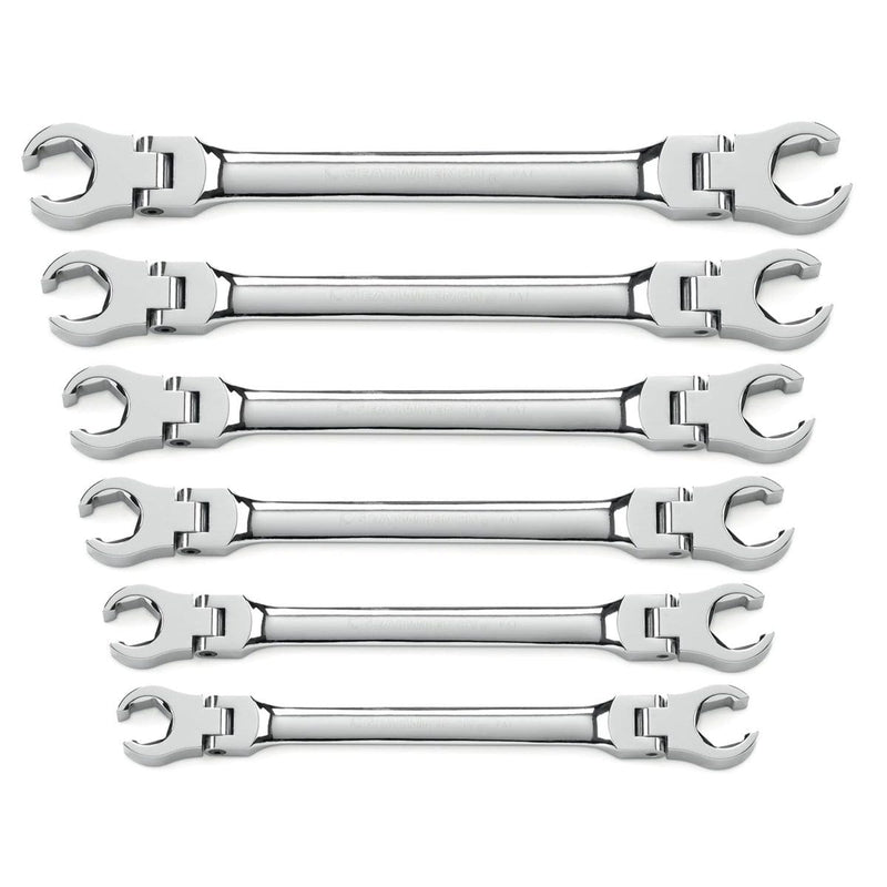 GearWrench 81911 6Pc Flex Flare Nut Wrench Set Mm - Pelican Power Tool