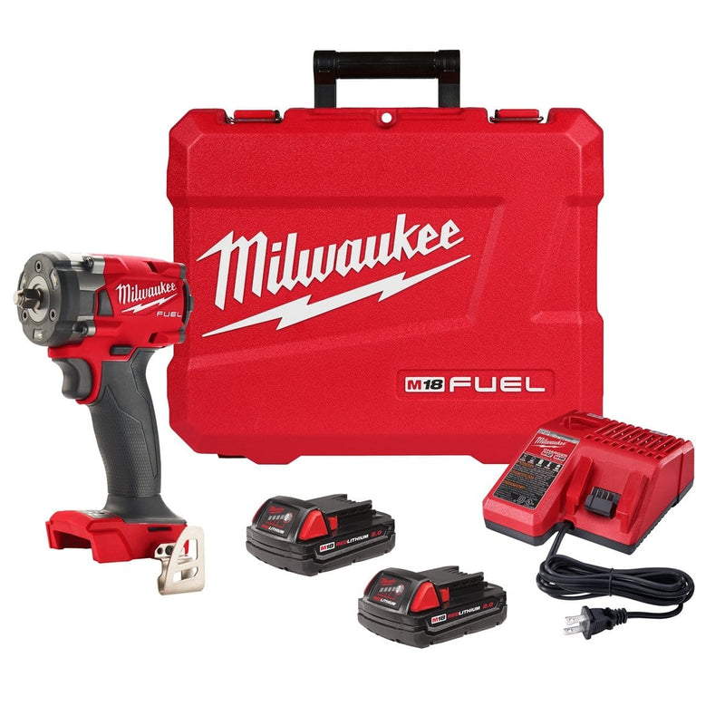 Milwaukee 2854-22CT M18 Fuel 3/8 Compact Iw W/ Friction Ring Cp2.0 Kit - Pelican Power Tool