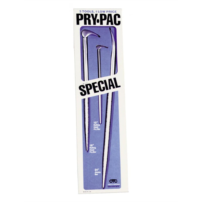 OTC 7171 Pry Bar Set 3Pc  2 Rolling Head 1 Jimmy Bar - Pelican Power Tool