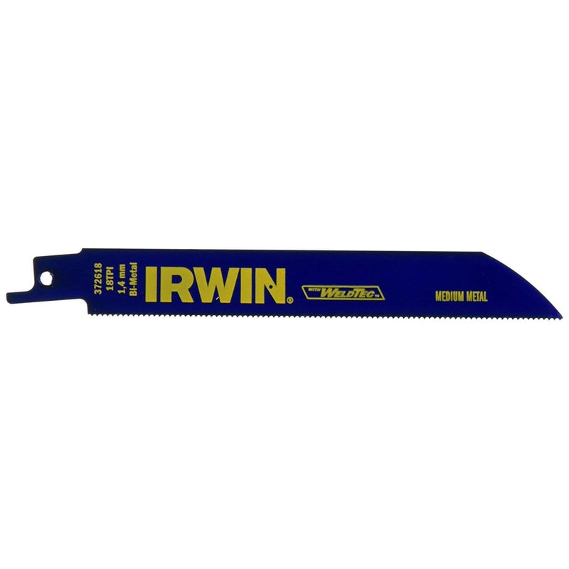 Hanson 372618P5 Reciprocating Saw Blade, Metal Cutting, 6 In., 18 - Pelican Power Tool