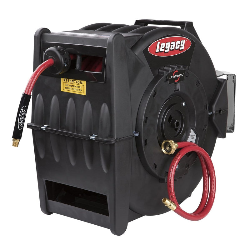 Legacy Manufacturing L8310 Air Hose Reel 3/8 X 100 350Psi Retractable - Pelican Power Tool