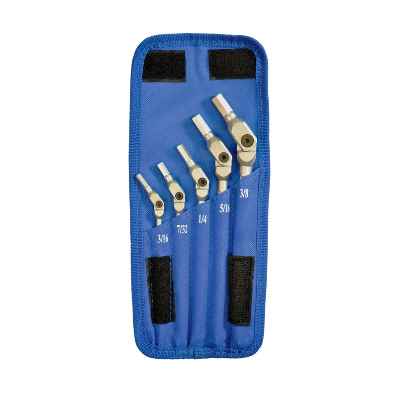 Bondhus Corp. 9 5Pc Hex Pro Pivot Head Inch Hex Wrench Set - Pelican Power Tool