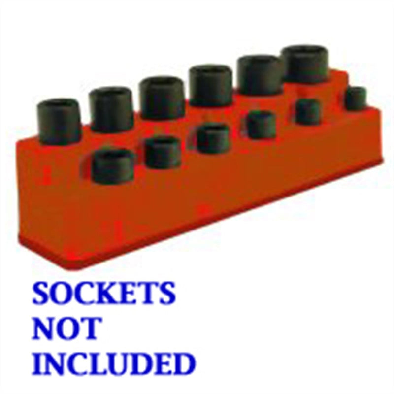 Mechanics Time Saver 1387 Soc Hol 3/8 Imp Rkt Red Mag Base - Pelican Power Tool