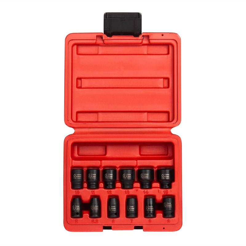 Sunex 1822 12-Piece 1/4 In. Drive Metric Magneti - Pelican Power Tool