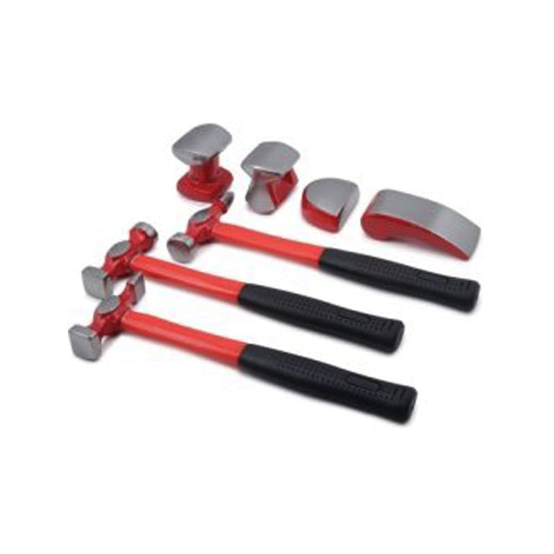 Titan 15084 7-Pc Auto Body Hammer Set With Thre - Pelican Power Tool