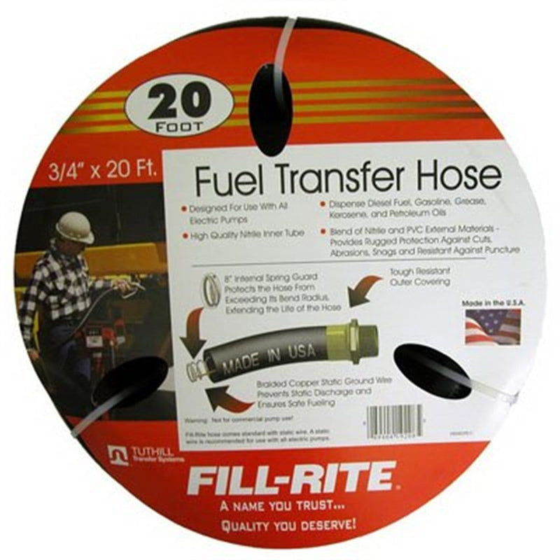 Tuthill Transfer FRH07520 3/4 In. X 20 Ft. Fuel Tranfer Replacement Hose - Pelican Power Tool