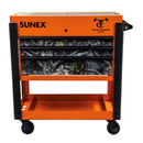 Sunex 8035XTKANATIOR Slide Top Utility Cart Power Strip Orange Kanati - Pelican Power Tool