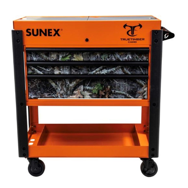 Sunex 8035XTKANATIOR Slide Top Utility Cart Power Strip Orange Kanati - Pelican Power Tool