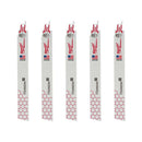 Milwaukee 48-00-5787 (5-Pk) Of 9" 14 Tpi Torch Thick Metal Cutting Sawzall Recip Saw Blades - Pelican Power Tool