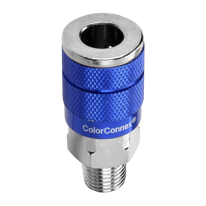 Legacy Manufacturing A72420C C 1/4" Blue Coupler 1/4" Mnpt - Pelican Power Tool