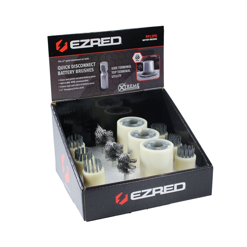 E-Z Red PP12PK Ez Red Quick Disconnect Battery Brush Kit - Pelican Power Tool