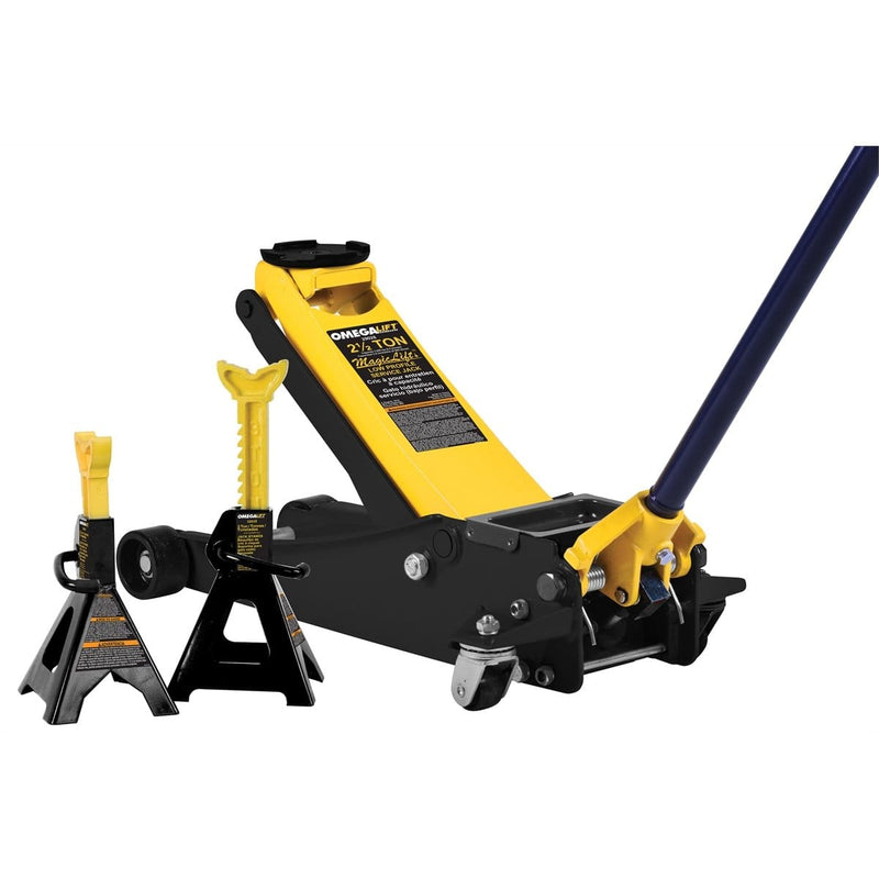 Omega 25055 2.5 Ton Magic Lift Service Jack With 3 Ton Stands - Pelican Power Tool