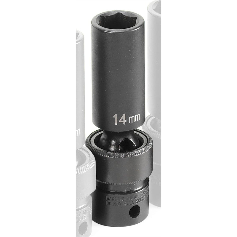 Grey Pneumatic 1014UMD 3/8 in. Drive x 14mm Deep Universal - Pelican Power Tool