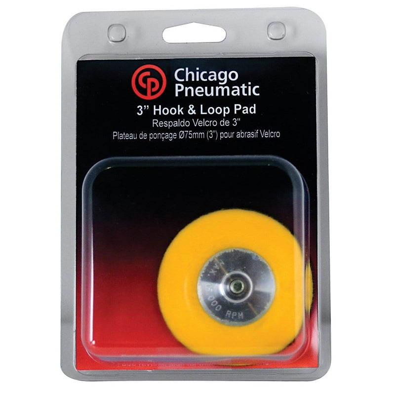 Chicago Pneumatic 8940158330 Hook & Loop Backing Pad 3" For Cpt7201P - Pelican Power Tool