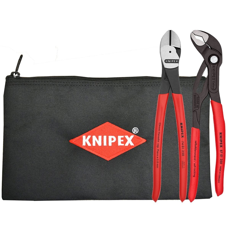 Knipex 9K 00 80 115 US 2Pc Set With Keeper Pouch - Pelican Power Tool