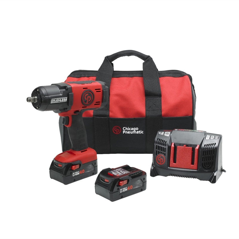 Chicago Pneumatic 8941088491 1/2In Cordless Impact Wrench Kit - Pelican Power Tool