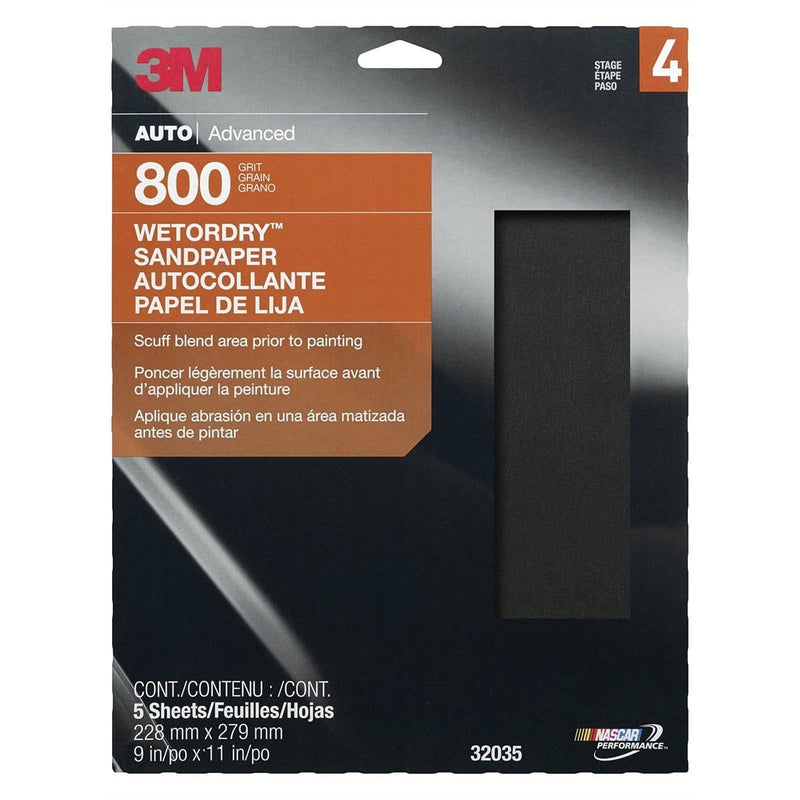 3M 32035 Paper Sheets-Wetordry 9"X 11" P800 5/Pk 10Pk/Cs - Pelican Power Tool