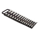 Lisle 40210 Socket Holder Magnetic 3/8In Dr F/28 Sockets Black - Pelican Power Tool