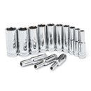 GearWrench 80304 13Pc 1/4" Drive 6Pt Deep Metric Socket Set - Pelican Power Tool
