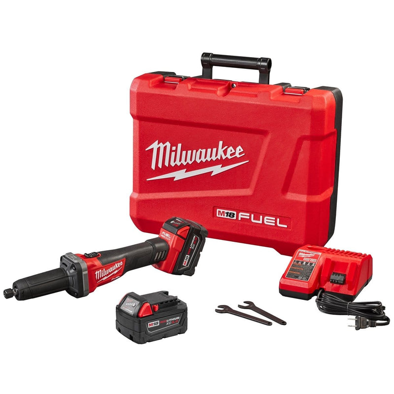 Milwaukee 2784-22 M18 Fuel 1/4" Brushless Die Grinder (2) Batt Kit; 20,000 Rpm - Pelican Power Tool