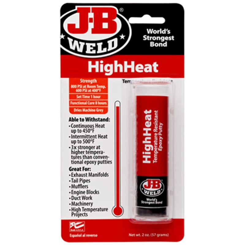 J B Weld 8297 High Heat Epoxy Putty Stick - Pelican Power Tool