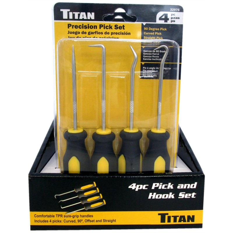 Titan 32976-6 6-Pc Counter Display - 4 Pc. Pick And Hook Set - Pelican Power Tool