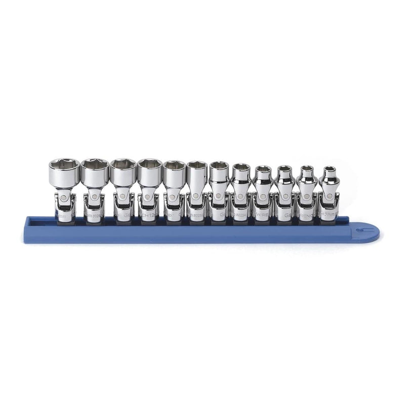 GearWrench 80311 12Pc 1/4" Drive 6Pt Flex Mm Socket Set - Pelican Power Tool